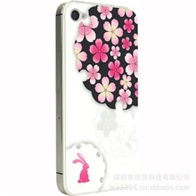 和彩美wasabi苹果iphone4/4s贴膜彩膜带壁纸手机贴膜贴纸膜