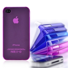 纯色透明手机壳超薄磨砂保护套潮苹果外壳iphone4S外壳批发