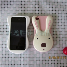 爆款萌兔砂糖兔手机套iphone4/4S硅胶保护壳工厂直销硅胶套