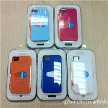 iphone4/4s可放卡片手机硬壳保护套配件