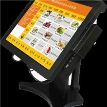 东莞金商通挂墙或支架式触摸点菜一体机|餐饮管理系统|双屏收银机
