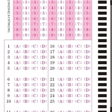 30题机读卡答题卡