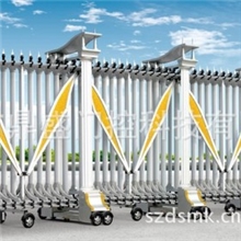 专做出口电动伸缩门不锈钢电动门自动伸缩门遥控伸缩门