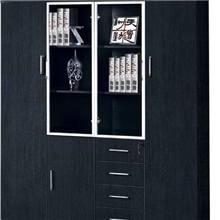 广东海景江门办公家具板式现代时尚文件柜落地书柜订造柜子