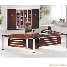 供应/实木大班台，贴优质木皮，红樱桃色