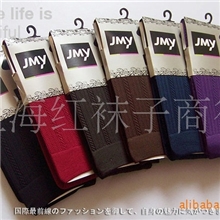 热销万条日本原单高弹力竖条纹棉混过膝袜长筒袜大腿袜袜子42