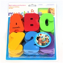 【伙拼】外贸原单munchkin36片字母数字洗澡益智热销早教eva玩具