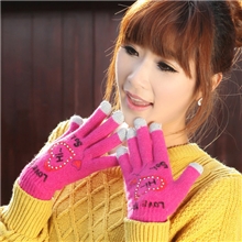 工厂触摸屏手套电容屏手套保暖手套触摸屏手套秋冬保暖控制手套