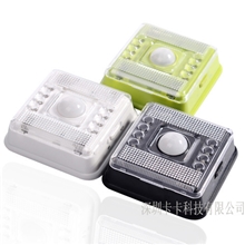 深之星正品8LED人体感应灯-方形LED红外感应灯|86形感应小夜灯