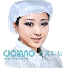 【多莫科技】防静电工帽防静电透气网眼帽防静电圆帽