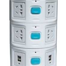 支持iphone４，ipad，数码相机充电的塔形智能插座