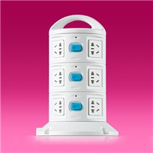 创意时尚，多开关立式插座，手提立式接线板插座，防浪涌多功插座