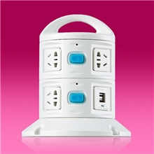 创意时尚,支持苹果手机,平板电脑充电的智能插座,专业生产厂家