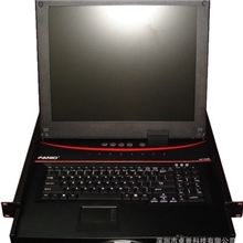 19寸16口LCDKVM折叠套件PS/2+USB混接带键盘鼠标PANIOZP1916