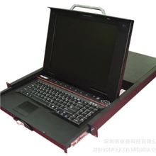 PANIO卓普15寸8口LCDKVM液晶折叠套件配8条PS/2+USB线ZP1508