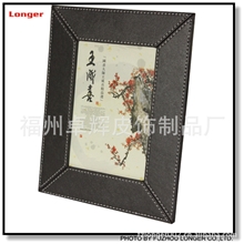 pvc相框皮革相框pvcphotoframe木头相框