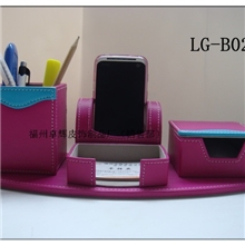 工厂直销多功能笔筒pu笔筒