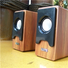 低价批发现代IT音箱全手工木质箱电脑音箱USB接口10瓦大功率