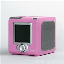 库存全新4寸触摸屏CD机日本品牌E-style钟控机收音机钟控