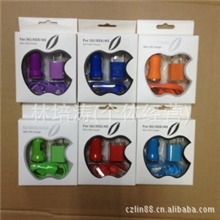 厂价直销三合一苹果彩色充电器车载充电器iphone数据线