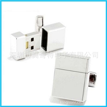 供应袖扣u盘超级迷你特色金属U盘2/4/8/16GB