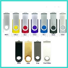 足容量东芝芯片u盘旋转金属u盘定制logo优盘混批