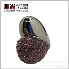 U盘|U盘批发|心型U盘|1-32GB水钻项链U盘|情侣生日礼物