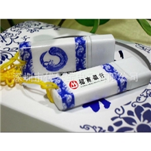 供应招商银行广告礼品u盘陶瓷礼品u盘可开票【质保一年usb2.0】