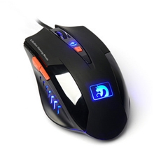 六键带蓝光新盟曼巴蛇游戏鼠标有线USB电脑鼠标调速