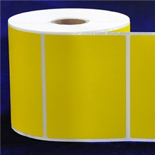 80*60mm1000张黄色铜板纸标签纸不干胶条码贴纸条码打印纸