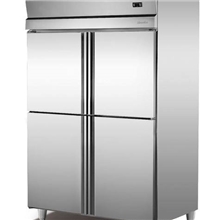 四门冷藏冷冻柜/双机双温冷柜/全不锈钢冷柜/厂家直销/酒店设备