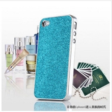 iPhone4手机壳4S外壳苹果4手机壳保护套配件电镀磨砂闪粉