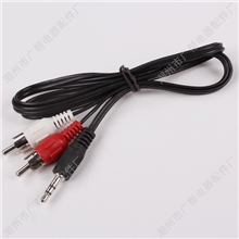 广辉厂家直销3.5双声对二莲花AV线材音频视频音响线小量批发