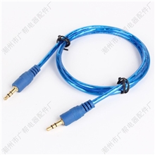 厂家直销透明3.5对3.5AV线材电子电线音频视频音响线小额批发