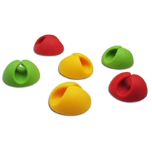 供应六件套固线器6个装彩色万能创意桌面固线夹