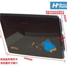 普美特数字(网络）电视机机顶盒伴侣挂盒支架黑色花图免打洞