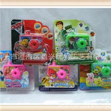 过家家儿童玩具闪光投影照相机，多款图案混装