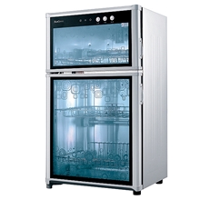 消毒柜索奇家用立式消毒柜上下门ZTP80-1不锈钢小立柜消毒柜