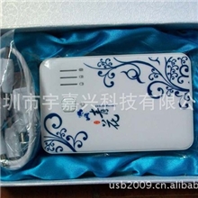 宇嘉兴科技生产5000MA青花移动电源套装可印客户LOGO