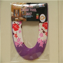 供应提花花朵马桶垫印花舒适马桶垫印花大玫瑰花马桶垫