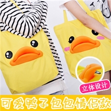 黄色鸭嘴包-5款【Gismo正品】爱情公寓同款|帆布休闲鸭子女包