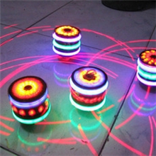 仿木陀螺/木陀螺/七彩音乐陀螺/闪光陀螺/发光玩具/发光玩具批发