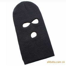 义乌针织帽子厂家多功能户外运动三孔帽CS帽反恐面罩飞虎帽