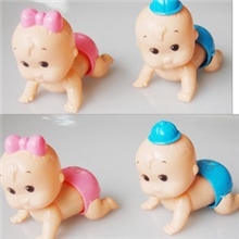 上链爬娃娃，宝宝玩具，发条爬娃，会爬会扭屁股娃娃，发条玩具