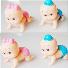 上链爬娃娃，宝宝玩具，发条爬娃，会爬会扭屁股娃娃，发条玩具