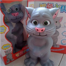 供应YS00146第七代良兴会说话的猫741A触摸智能故事机对话猫玩具