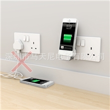 iphone5minidockipod通用座充深圳独家设计创意墙充