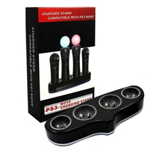 PS3MOVE体感手柄方形四座充无线手柄+move左右导航器手柄充电