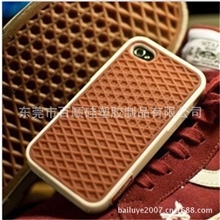 厂家直销巧克力硅胶手机套热卖鞋底纹iPhone手机壳滴胶手机套