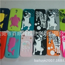 地摊热卖动物硅胶手机套专业生产硅胶礼品厂家滴胶iPhone手机壳